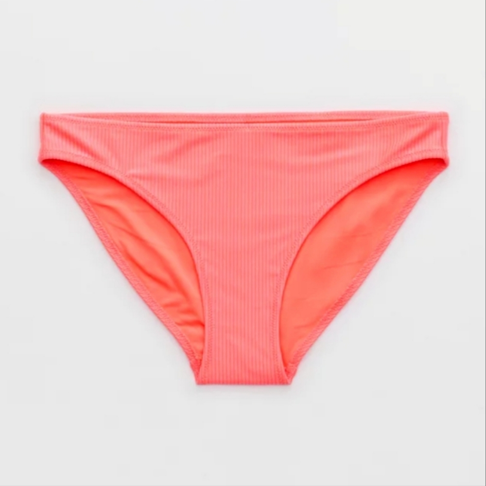 NWT Aerie Shine Rib Full Coverage Bikini Bottom